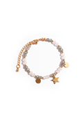 Bracciale "Incanto" in Labradorite e Cristallo di Rocca