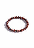 Bracciale in Ossidiana e Mogano