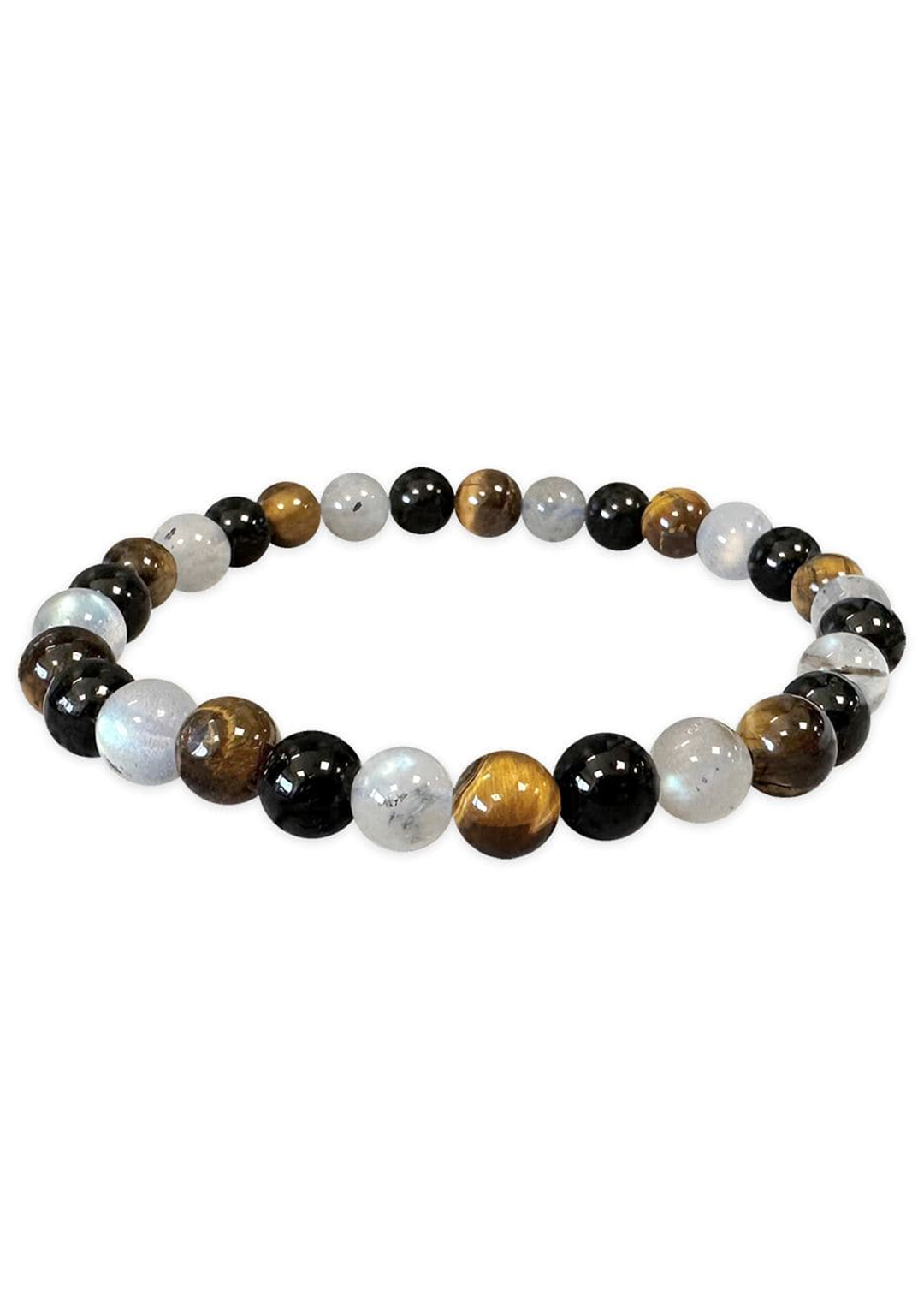 Braccialetto in Labradorite, Occhio di Tigre e Tormalina