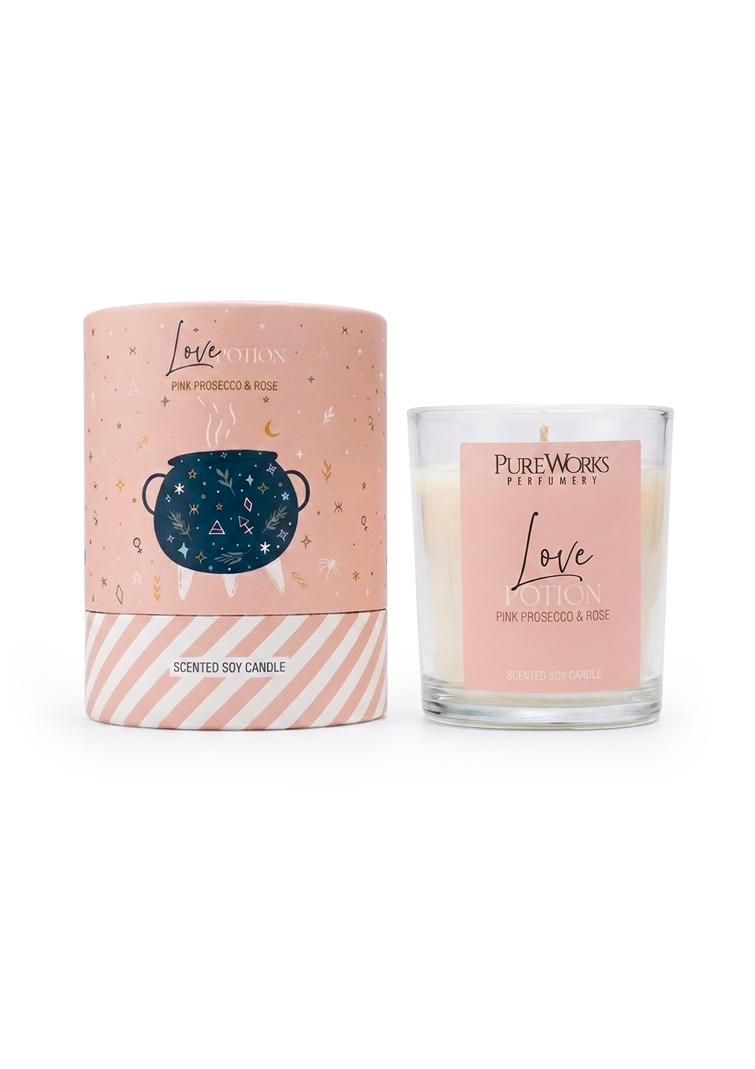 Candela profumata "Love Potion" - Prosecco Rosa e Rose