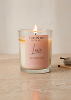 Candela profumata "Love Potion" - Prosecco Rosa e Rose