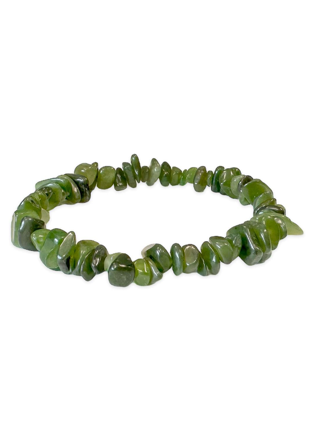 Braccialetto Chips in Giada Nefrite