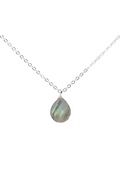 Collana in argento e Labradorite Sfaccettata
