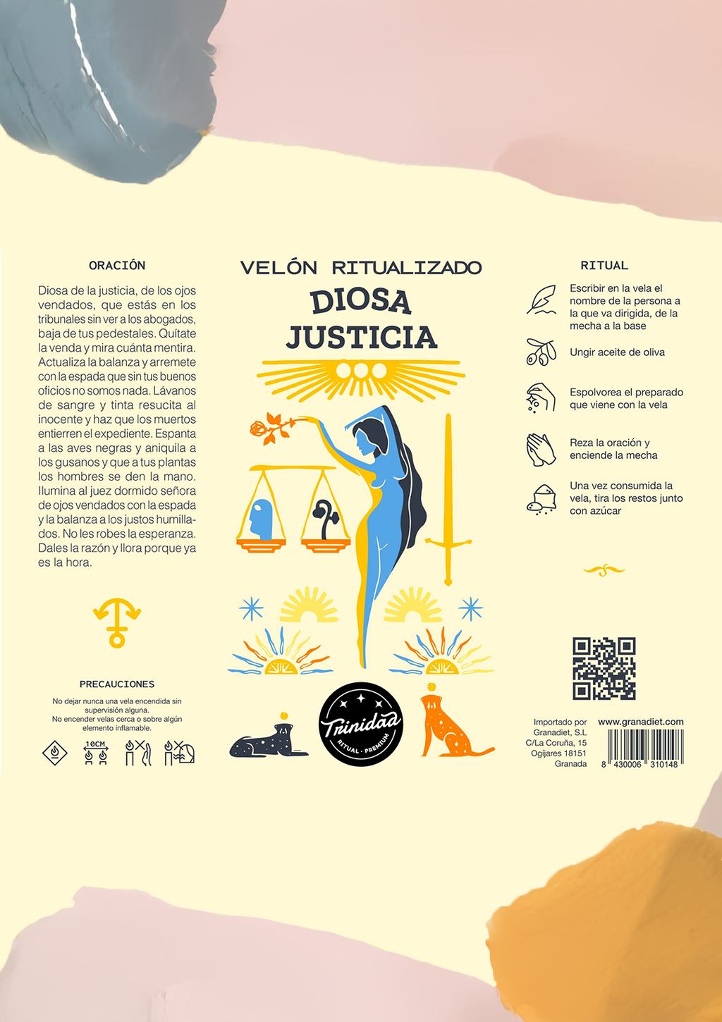 Velón "Dea Giustizia" –  Rivela la verità e porta giustizia