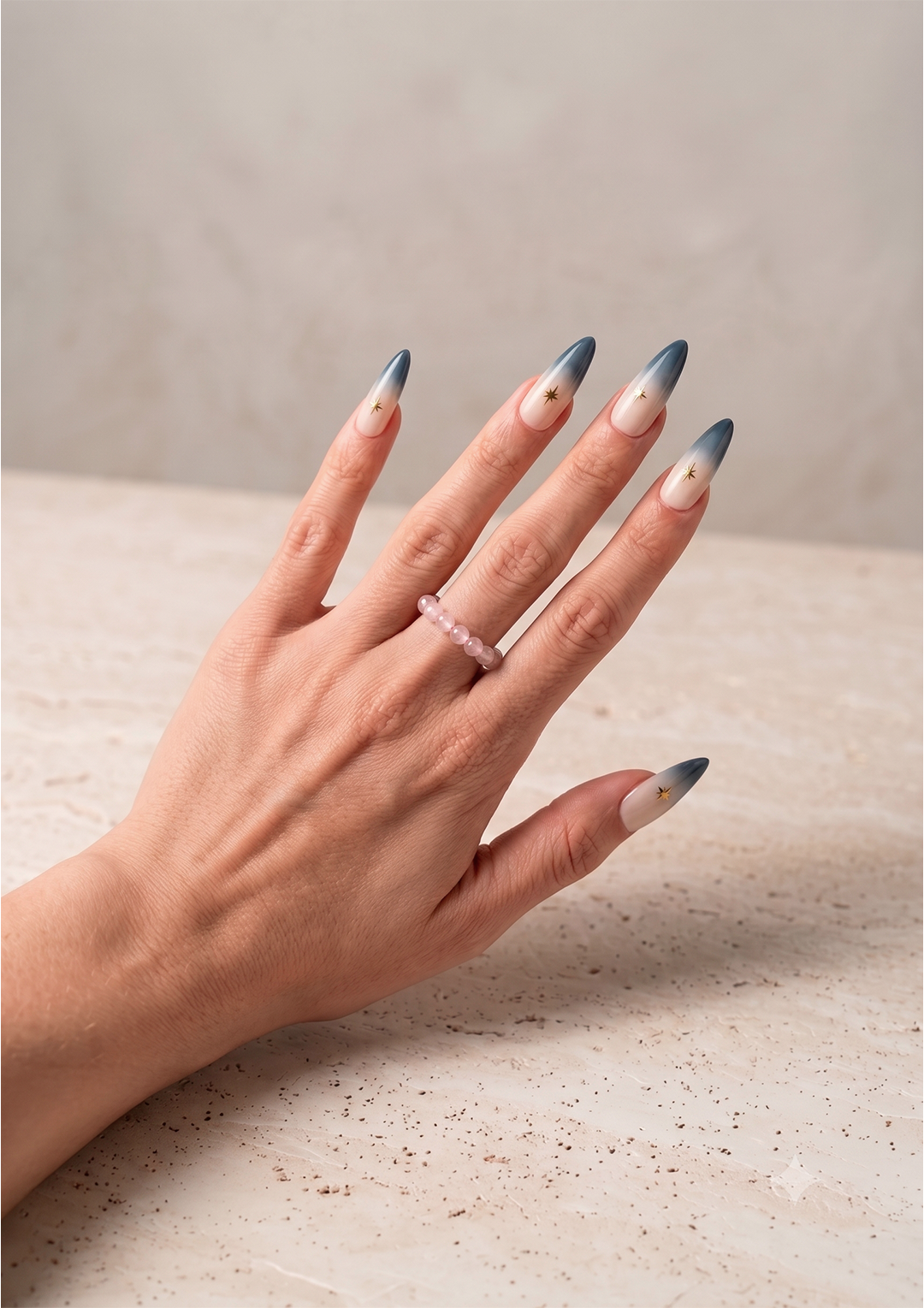Anello in Quarzo Rosa