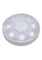 Quadrante Lunare Piatto Selenite 10cm