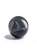 Sfera di Agata Nera cristallizzata N°0006