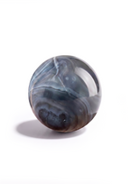 Sfera di Agata Nera cristallizzata N°0006